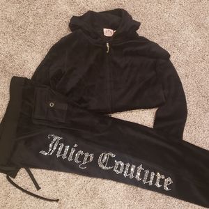 Black Juicy velour tracksuit
